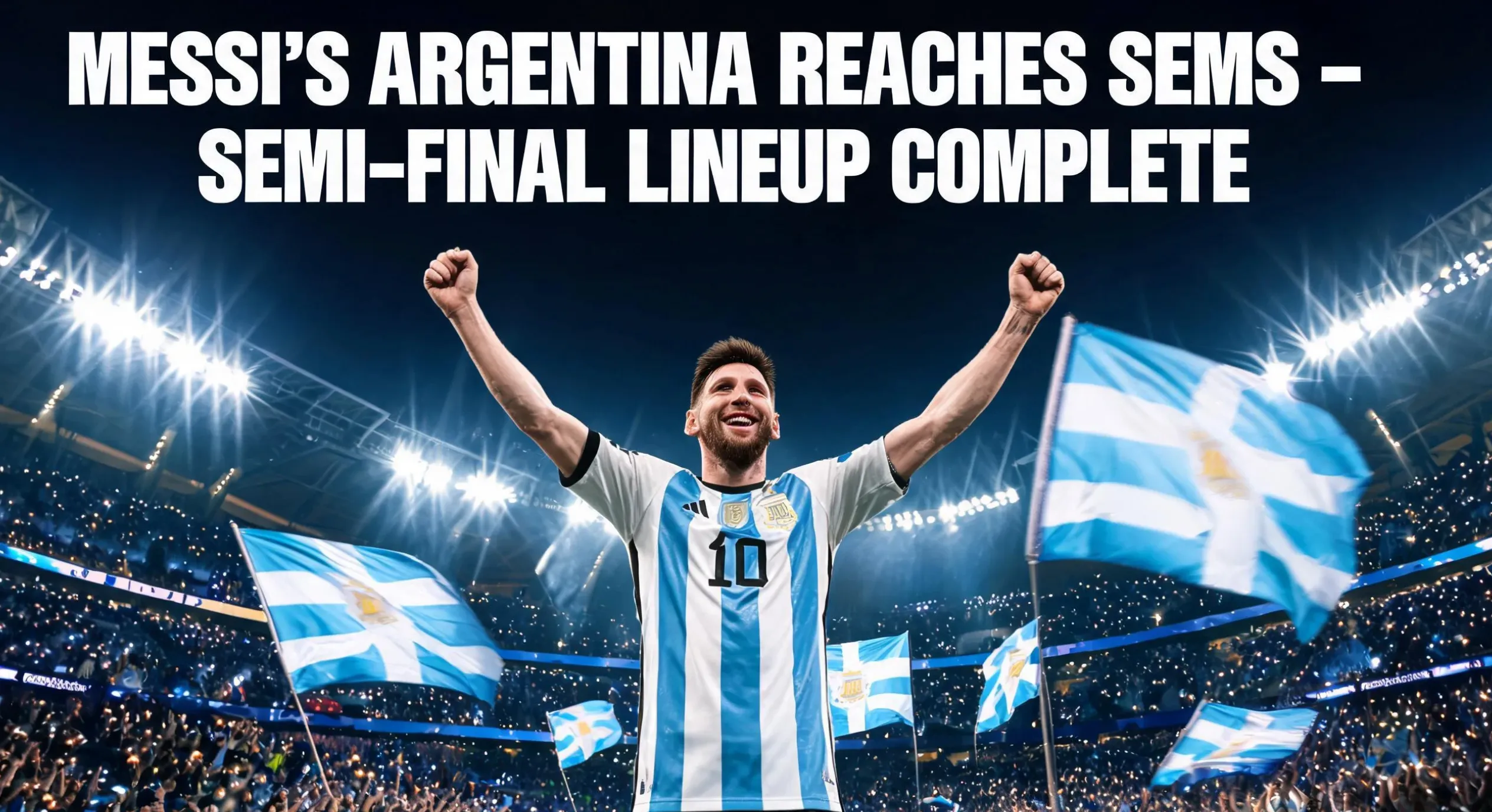 A Argentina de Messi vence a Suíça e define as semifinais