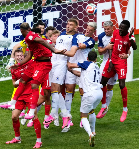 Jovo Lukic header or Cyle Larin's 78th-minute goal — Group B opener, Toronto 2026